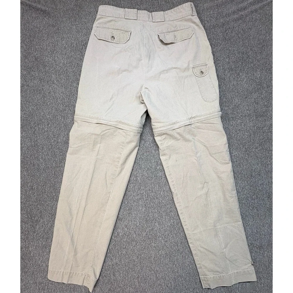 VTG 80s Banana Republic Safari Travel Convertible Cargo Pants Men's 34x32 Hiking